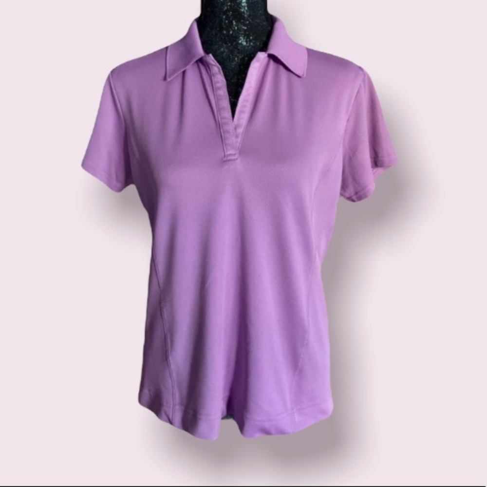 Sport Haley Light Purple V-Neck Polo Top